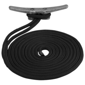 Sea-Dog Double Braided Nylon Dock Line - 5/8" x 50' - Black product image
