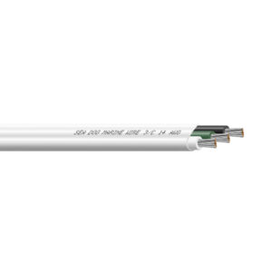 Sea-Dog 14/3 AWG Flat Triplex Wire - White/Green/Black - 100' product image