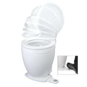 Jabsco Lite Flush Electric 12V Toilet w/Footswitch product image