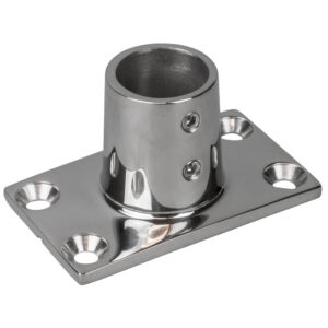 Sea-Dog Rail Base Fitting Rectangular Base 90° 316 Stainless Steel - 1-7/8" x 3-3/16" - 1" OD product image