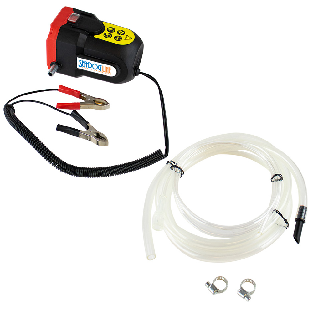 Sea-Dog Oil Change Pump w/Battery Clips - 12V 1 Sea-Dog Oil Change Pump w/Battery Clips - 12V product image