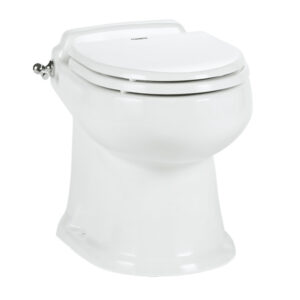 Dometic™ MasterFlush 8740 White Electric Macerating Toilet - Raw/Fresh Water product image