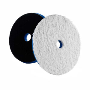Lake Country HDO Heavy Cutting Microfiber Pad 6.5" - Blue Foam w/White Microfiber product image