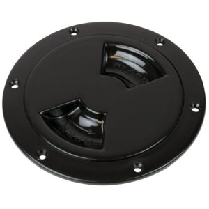 Sea-Dog Smooth Quarter Turn Deck Plate - Black - 5" product image