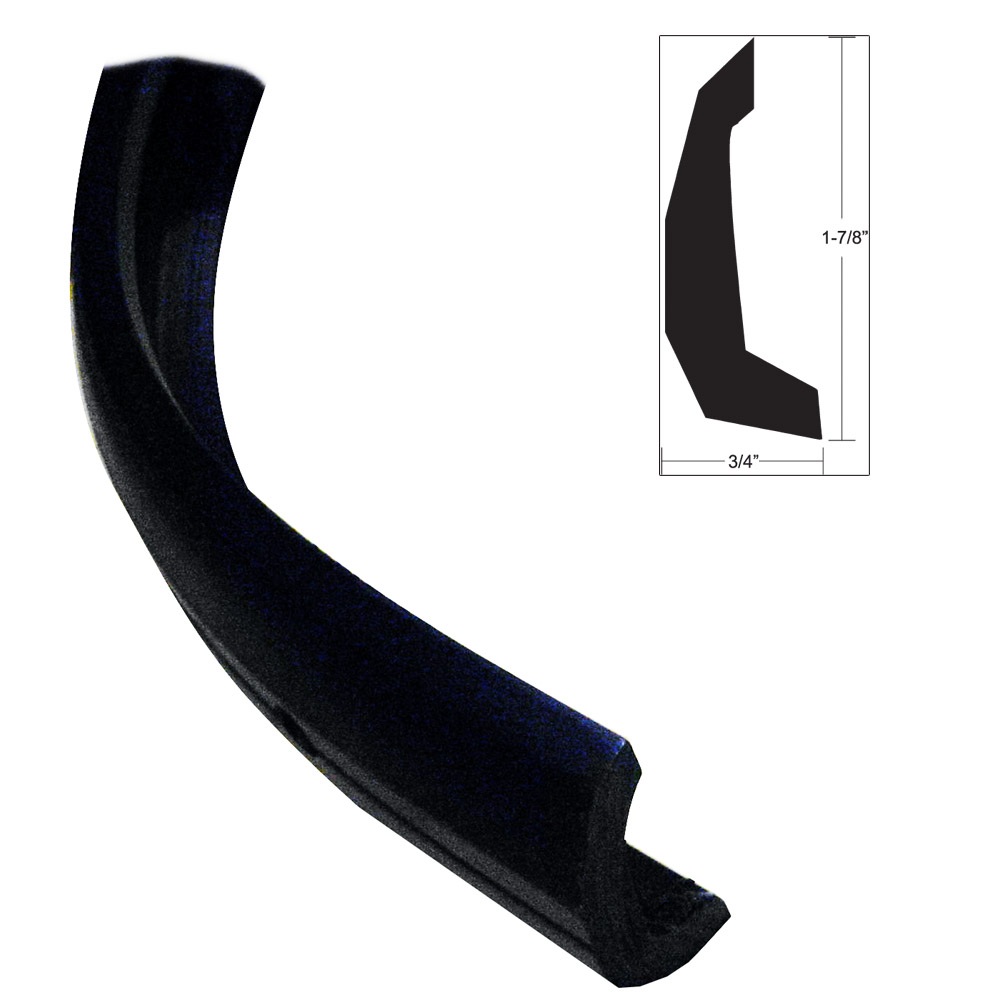 TACO Semi-Rigid Rub Rail Kit - Black w/No Insert - 30' 1 TACO Semi-Rigid Rub Rail Kit - Black w/No Insert - 30' product image