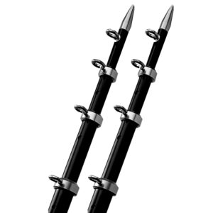 TACO 15' Black/Silver Outrigger Poles - 1-1/8" Diameter product image