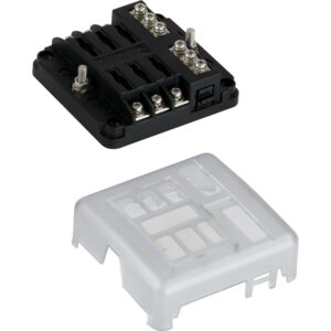Sea-Dog Blade Style LED Indicator Fuse Block w/Negative Bus Bar - 6 Circuit product image