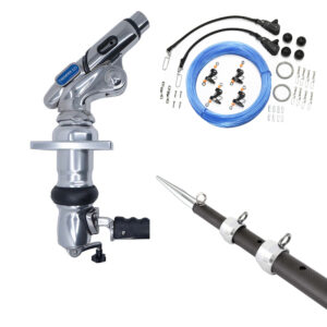 Tigress XD Crank Top Mount System - 18' - Carbon Fiber XD Black/Silver Outriggers Pro Series Double Rigging Kit product image