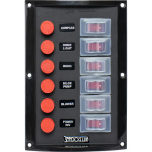 Sea-Dog Splash Guard Switch Panel Vertical - 6 Switch product image