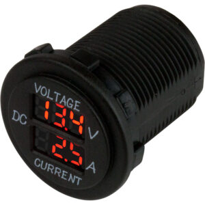 Sea-Dog Round Voltage & Amp Meter - 6V-30V & 0 Amp - 10 Amp Meter product image