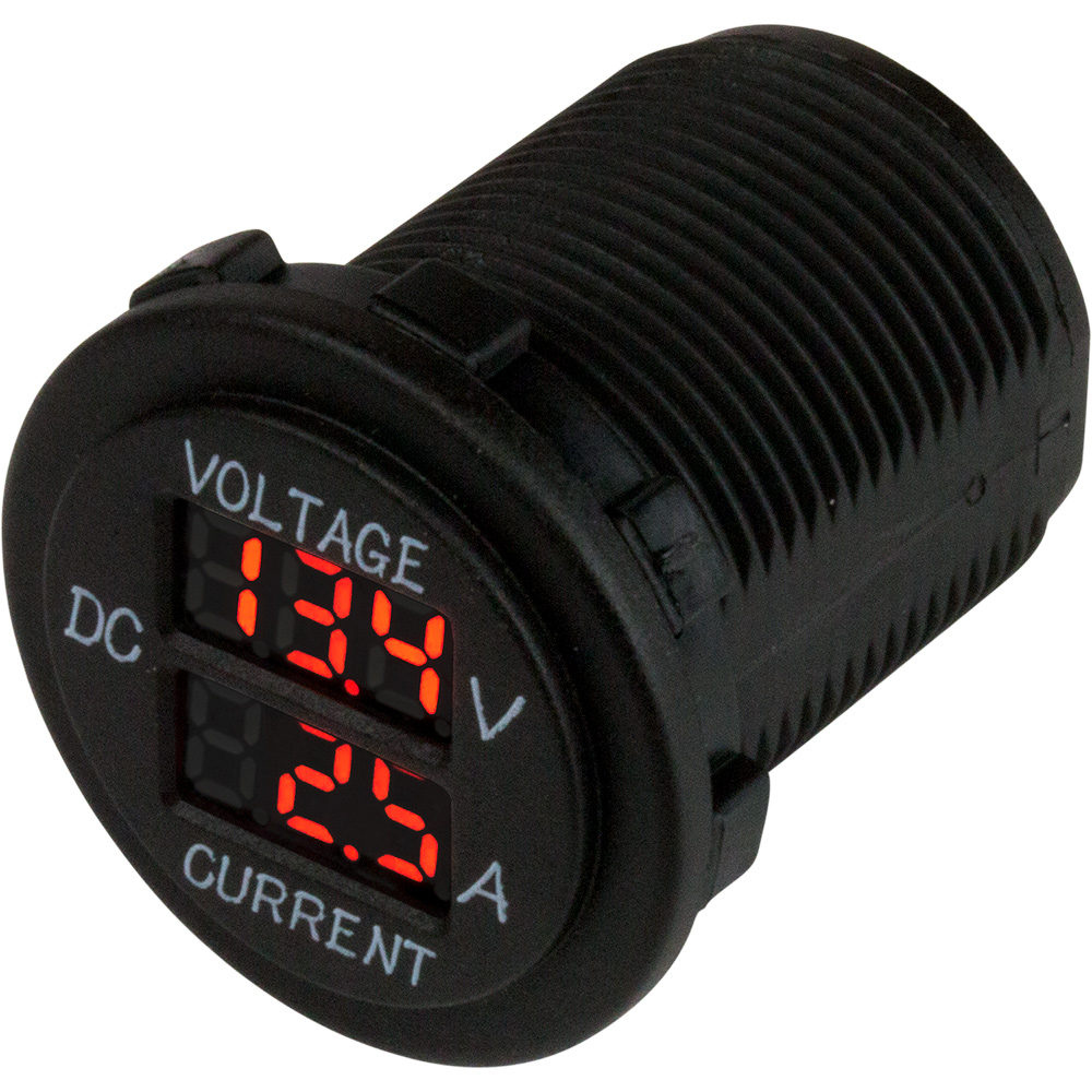 Sea-Dog Round Voltage & Amp Meter - 6V-30V & 0 Amp - 10 Amp Meter 1 Sea-Dog Round Voltage & Amp Meter - 6V-30V & 0 Amp - 10 Amp Meter product image