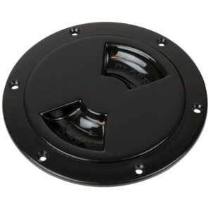 Sea-Dog Quarter-Turn Smooth Deck Plate w/Internal Collar - Black - 5" product image