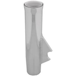 TACO Flared Weld-On Rod Holder 9-3/4"L x 1-3/4"ID - White Liner Polished Finish - 3/8" Coped Blade product image