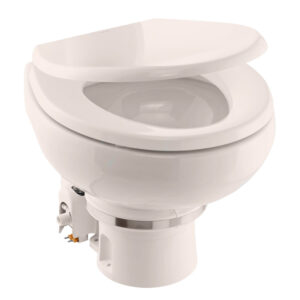 Dometic™ MasterFlush MF 7120 - Bone - Electric Macerating Toilet w/Orbit Base & Slow Close Seat - Freshwater - 12V product image