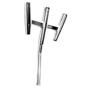 Tigress Triple Aluminum Kite Rod Holder - Bent Butt - Polished product image