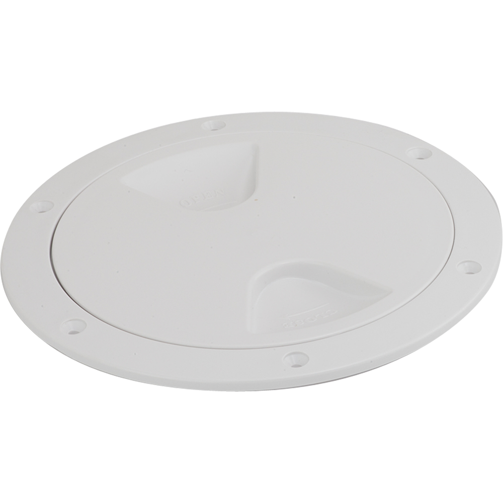Sea-Dog Screw-Out Deck Plate - White - 5" 1 Sea-Dog Screw-Out Deck Plate - White - 5" product image