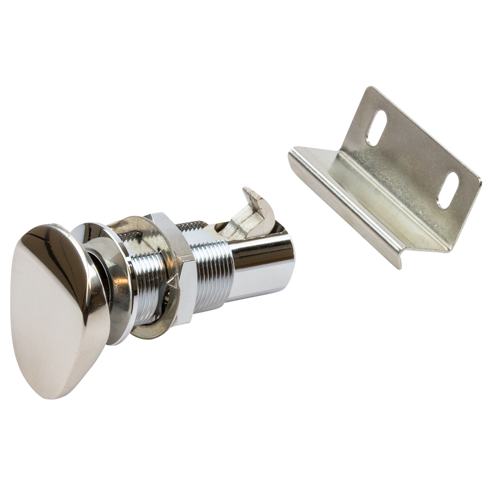 Sea-Dog Push Button Cabinet Latch - Oval 1 Sea-Dog Push Button Cabinet Latch - Oval product image