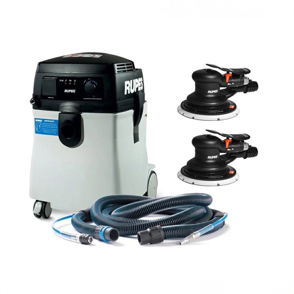 RUPES S245 Portable Vacuum Long Hose Kit with (1) RH356A & (1) RH359A Skorpio Sander 1 RUPES S245 Portable Vacuum Long Hose Kit with (1) RH356A & (1) RH359A Skorpio Sander