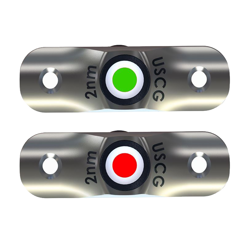 TACO Rub Rail Mounted LED Navigation Light Set - 2-1/2" 1 TACO Rub Rail Mounted LED Navigation Light Set - 2-1/2" product image