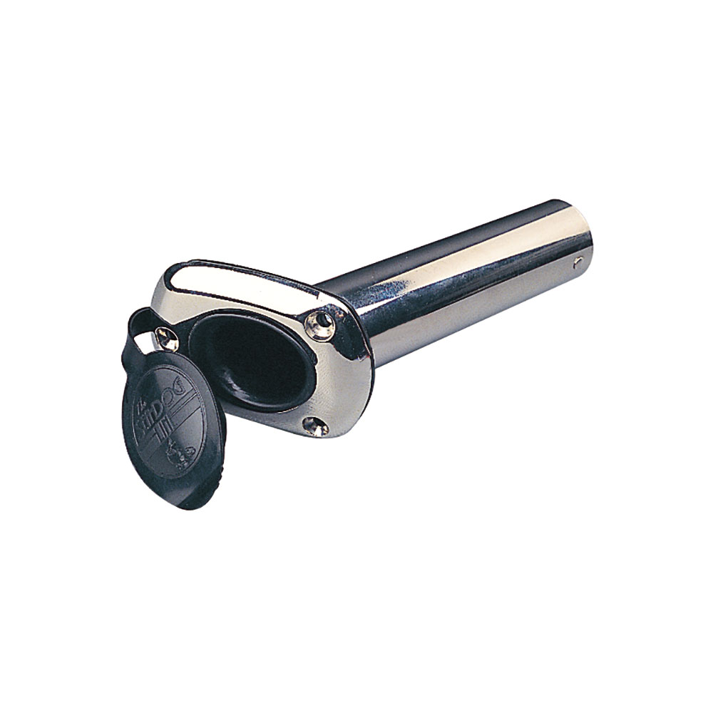 Sea-Dog Cast Stainless Steel Flush Mount Rod Holder w/Cap - 30° 1 Sea-Dog Cast Stainless Steel Flush Mount Rod Holder w/Cap - 30° product image