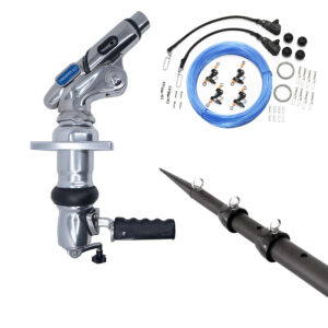 Tigress XD Crank Top Mount System - 18' - Carbon Fiber XD Black/Black Outriggers Pro Series Double Rigging Kit product image